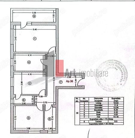 Popesti Leordeni, apartament 3 camere